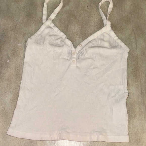J. Crew Ivory Ribbed Camisole - Picture 1 of 2